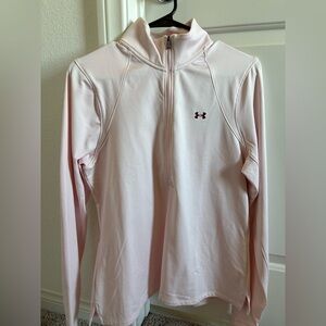 Under Armour Light Pink Quarter-Zip Pullover